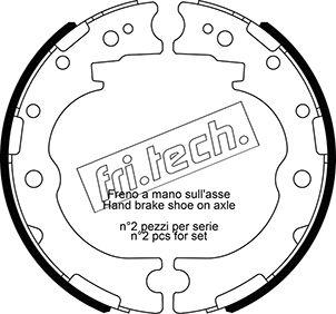 Fri.Tech. 1115.332 - Комплект гальм, ручник, парковка autocars.com.ua