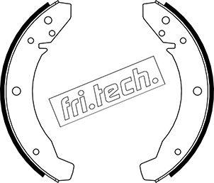 Fri.Tech. 1124.250 - Комплект гальм, барабанний механізм autocars.com.ua