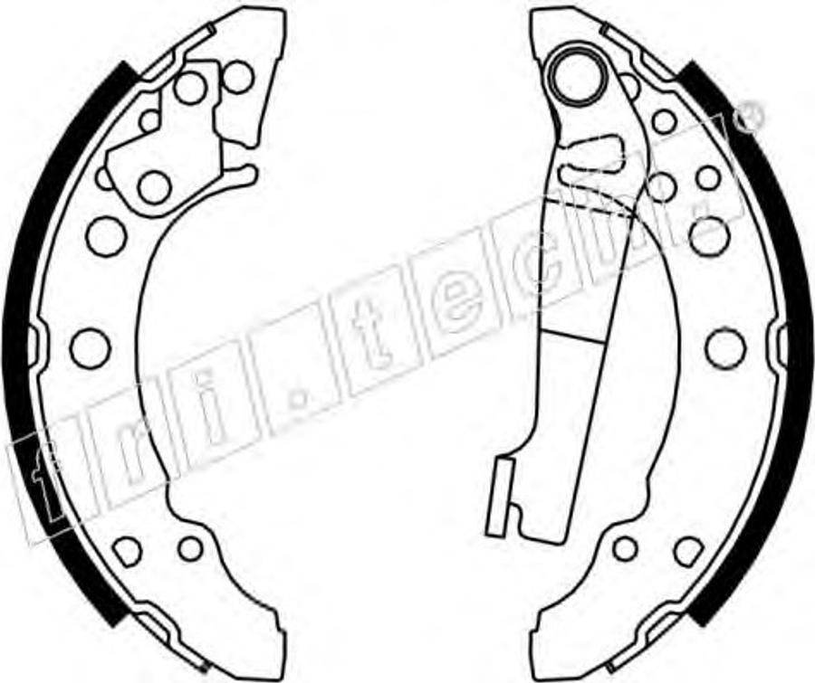 Fri.Tech. 1124286 - Комплект тормозных колодок, барабанные avtokuzovplus.com.ua