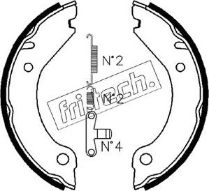 Fri.Tech. 1127.267K - Комплект гальм, ручник, парковка autocars.com.ua