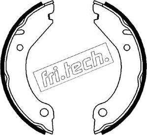 Fri.Tech. 1127.267 - Комплект тормозов, ручник, парковка avtokuzovplus.com.ua