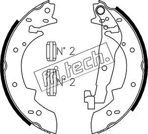 Fri.Tech. 1127.269 - Комплект тормозных колодок, барабанные avtokuzovplus.com.ua