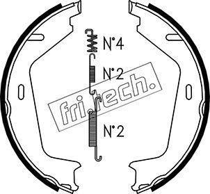 Fri.Tech. 1127.273K - Комплект гальм, ручник, парковка autocars.com.ua