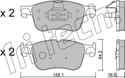 Fri.Tech. 1205.1 - Гальмівні колодки, дискові гальма autocars.com.ua