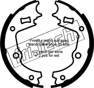 Fri.Tech. 1253.662 - Комплект гальм, ручник, парковка autocars.com.ua