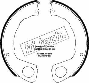 Fri.Tech. 1253.665 - Комплект гальм, ручник, парковка autocars.com.ua