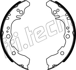 Fri.Tech. 1253.679 - Комплект гальм, барабанний механізм autocars.com.ua