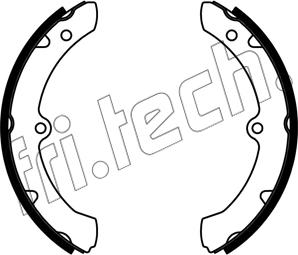 Fri.Tech. 1253.681 - Комплект гальм, барабанний механізм autocars.com.ua