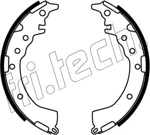 Fri.Tech. 1253.687 - Комплект гальм, барабанний механізм autocars.com.ua