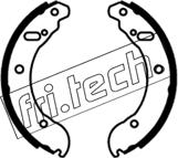 Fri.Tech. 1253.698 - Комплект гальм, барабанний механізм autocars.com.ua