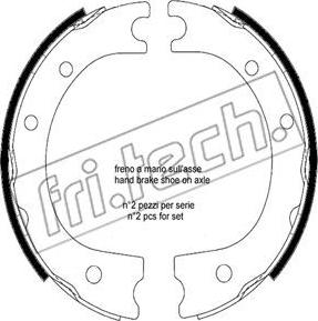 Fri.Tech. 1253.704 - Комплект гальм, ручник, парковка autocars.com.ua