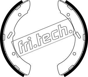 Fri.Tech. 1253.706 - Комплект тормозных колодок, барабанные autodnr.net