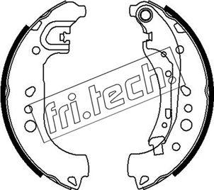 Fri.Tech. 1253.718 - Комплект тормозных колодок, барабанные avtokuzovplus.com.ua
