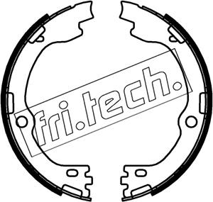 Fri.Tech. 1253.738 - Комплект гальм, ручник, парковка autocars.com.ua