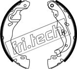 Fri.Tech. 1253.749 - Комплект гальм, барабанний механізм autocars.com.ua