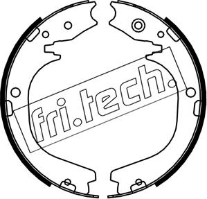 Fri.Tech. 1253.754 - Комплект тормозов, ручник, парковка avtokuzovplus.com.ua