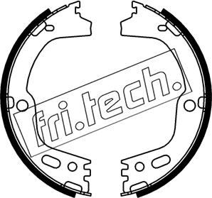 Fri.Tech. 1253.756 - Комплект гальм, ручник, парковка autocars.com.ua