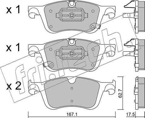 Fri.Tech. 1365.0 - Гальмівні колодки, дискові гальма autocars.com.ua