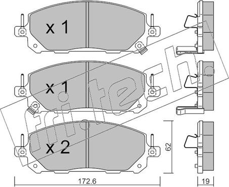 Fri.Tech. 1398.0 - Гальмівні колодки, дискові гальма autocars.com.ua