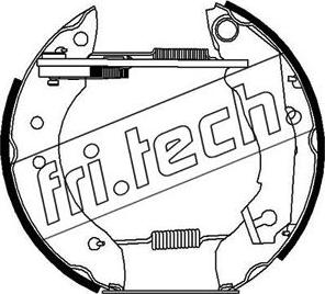 Fri.Tech. 16005 - Комплект тормозных колодок, барабанные autodnr.net