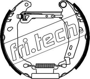 Fri.Tech. 16021 - Комплект гальм, барабанний механізм autocars.com.ua