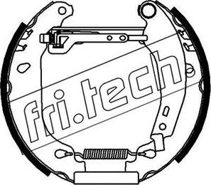 Fri.Tech. 16026 - Комплект тормозных колодок, барабанные autodnr.net