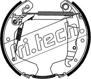 Fri.Tech. 16038 - Комплект тормозных колодок, барабанные avtokuzovplus.com.ua