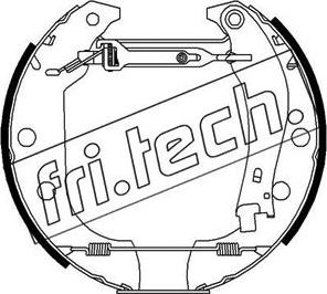 Fri.Tech. 16043 - Комплект гальм, барабанний механізм autocars.com.ua