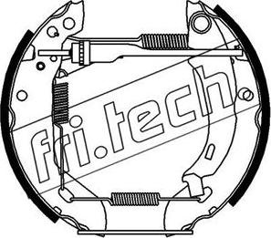 Fri.Tech. 16045 - Комплект гальм, барабанний механізм autocars.com.ua