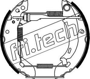 Fri.Tech. 16055 - Комплект гальм, барабанний механізм autocars.com.ua