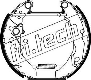 Fri.Tech. 16066 - Комплект тормозных колодок, барабанные avtokuzovplus.com.ua