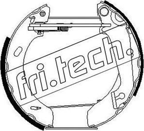 Fri.Tech. 16069 - Комплект тормозных колодок, барабанные avtokuzovplus.com.ua