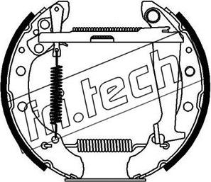 Fri.Tech. 16072 - Комплект гальм, барабанний механізм autocars.com.ua