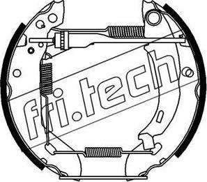 Fri.Tech. 16095 - Комплект гальм, барабанний механізм autocars.com.ua