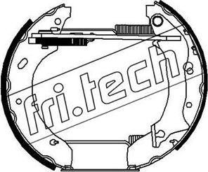 Fri.Tech. 16105 - Комплект гальм, барабанний механізм autocars.com.ua