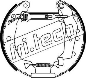 Fri.Tech. 16150 - Комплект гальм, барабанний механізм autocars.com.ua