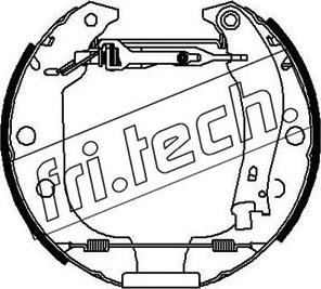 Fri.Tech. 16151 - Комплект тормозных колодок, барабанные autodnr.net