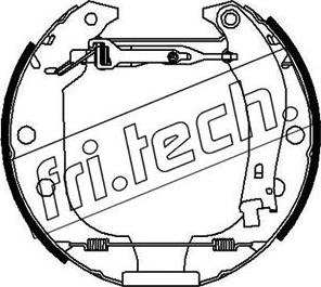 Fri.Tech. 16152 - Комплект тормозных колодок, барабанные avtokuzovplus.com.ua