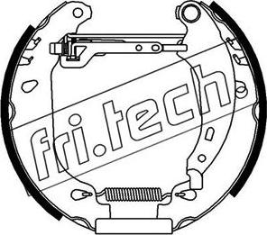 Fri.Tech. 16161 - Комплект тормозных колодок, барабанные avtokuzovplus.com.ua