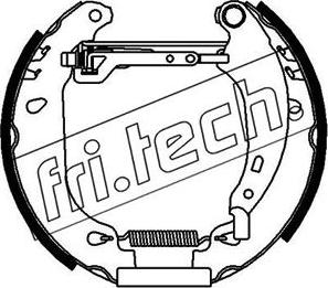 Fri.Tech. 16165 - Комплект тормозных колодок, барабанные avtokuzovplus.com.ua