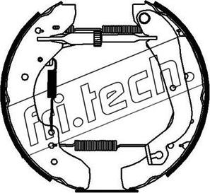 Fri.Tech. 16202 - Комплект гальм, барабанний механізм autocars.com.ua