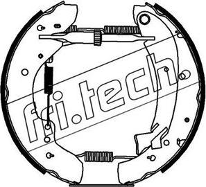 Fri.Tech. 16203 - Комплект гальм, барабанний механізм autocars.com.ua