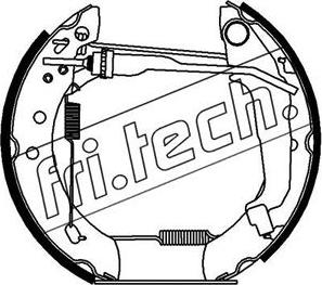 Fri.Tech. 16211 - Комплект гальм, барабанний механізм autocars.com.ua
