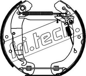 Fri.Tech. 16214 - Комплект гальм, барабанний механізм autocars.com.ua