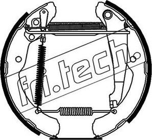 Fri.Tech. 16216 - Комплект гальм, барабанний механізм autocars.com.ua