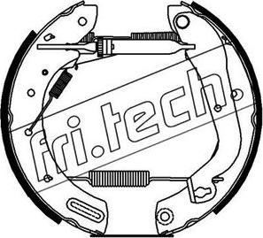 Fri.Tech. 16220 - Комплект тормозных колодок, барабанные avtokuzovplus.com.ua