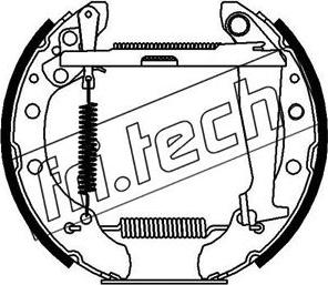 Fri.Tech. 16229 - Комплект гальм, барабанний механізм autocars.com.ua