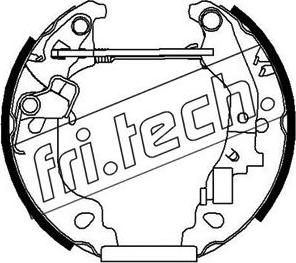 Fri.Tech. 16234 - Комплект тормозных колодок, барабанные avtokuzovplus.com.ua