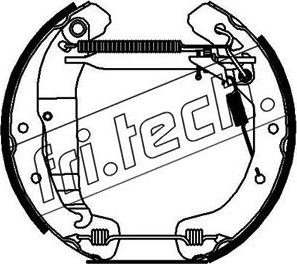 Fri.Tech. 16247 - Комплект гальм, барабанний механізм autocars.com.ua
