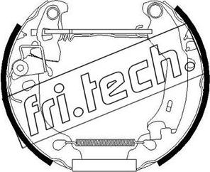 Fri.Tech. 16250 - Комплект гальм, барабанний механізм autocars.com.ua